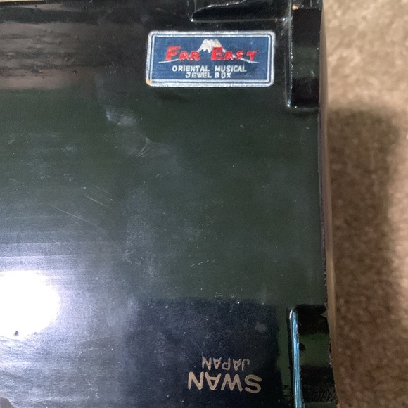 Vintage Far East Swan Japan Oriental Musical Jewel Box - Picture 15 of 16